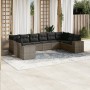 10-piece garden sofa set with gray synthetic rattan cushions by , Garden sets - Ref: Foro24-3255407, Price: 666,87 €, Discoun...