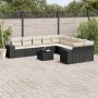 11-piece garden sofa set and black synthetic rattan cushions by , Garden sets - Ref: Foro24-3255453, Price: 672,18 €, Discoun...