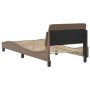 Estructura de cama cabecero cuero sintético capuchino 80x200cm de , Camas y somieres - Ref: Foro24-373082, Precio: 113,27 €, ...