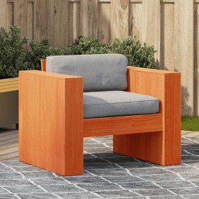 Garden sofa solid wax brown pine wood 79x60x62 cm by , Outdoor sofas - Ref: Foro24-844623, Price: 89,99 €, Discount: %