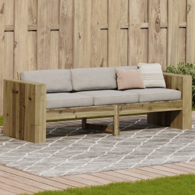 3-Sitzer-Gartensofa aus imprägniertem Kiefernholz 189x60x62 cm von , Outdoor-Sofas - Ref: Foro24-844628, Preis: 189,73 €, Rab...