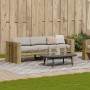 3-seater garden sofa impregnated pine wood 189x60x62 cm by , Outdoor sofas - Ref: Foro24-844628, Price: 190,90 €, Discount: %