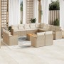 14-piece garden sofa set with beige synthetic rattan cushions by , Garden sets - Ref: Foro24-3226534, Price: 1,00 €, Discount: %