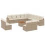 Set sofás de jardín 14 pzas con cojines ratán sintético beige de , Conjuntos de jardín - Ref: Foro24-3226492, Precio: 1,00 €,...