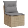 Gartensofa-Set 14-teilig und beige synthetische Rattankissen-Mischung von , Gartensets - Ref: Foro24-3226465, Preis: 923,31 €...