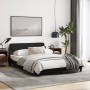 Estructura de cama con cabecero de tela negro 140x200 cm de , Camas y somieres - Ref: Foro24-373187, Precio: 140,03 €, Descue...