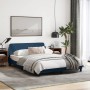 Estructura de cama con cabecero de tela azul 120x200 cm de , Camas y somieres - Ref: Foro24-373151, Precio: 156,32 €, Descuen...