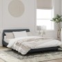 Dark gray velvet bed frame with headboard 120x200 cm by , Beds and slatted bases - Ref: Foro24-373153, Price: 134,01 €, Disco...