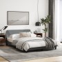 Light gray fabric bed frame with headboard 140x200 cm by , Beds and slatted bases - Ref: Foro24-373185, Price: 140,29 €, Disc...