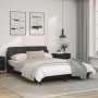 Bed frame with headboard black synthetic leather 120x200cm by , Beds and slatted bases - Ref: Foro24-373158, Price: 132,81 €,...