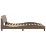 Estructura de cama cabecero cuero sintético capuchino 160x200cm de , Camas y somieres - Ref: Foro24-373222, Precio: 179,43 €,...