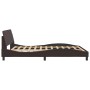 Bed frame with headboard in brown fabric 160x200 cm by , Beds and slatted bases - Ref: Foro24-373208, Price: 154,86 €, Discou...