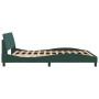 Dark green velvet bed frame with headboard 160x200 cm by , Beds and slatted bases - Ref: Foro24-373215, Price: 173,64 €, Disc...