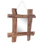 Natural recycled solid wood log mirror 50x50 cm by vidaXL, Mirrors - Ref: Foro24-283933, Price: 72,01 €, Discount: %