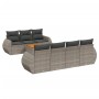 Set de sofás de jardín 8 pzas y cojines ratán sintético gris de , Conjuntos de jardín - Ref: Foro24-3257243, Precio: 591,99 €...