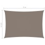 Rechteck Segelmarkise Oxford Stoff taupe grau 3,5x5 m von , Sonnenschirme - Ref: Foro24-135435, Preis: 56,45 €, Rabatt: %