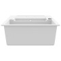 Fregadero de cocina de granito con dos senos blanco de , Fregaderos - Ref: Foro24-144859, Precio: 208,22 €, Descuento: %