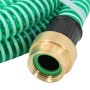 Suction hose with green PVC 29 mm brass connectors 3 m by , Garden hoses - Ref: Foro24-151039, Price: 60,02 €, Discount: %