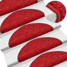 Stair tread carpets 15 units red 65x21x4 cm by , Stair mats - Ref: Foro24-133907, Price: 78,64 €, Discount: %