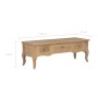 Wooden TV stand in brown color, 100x35x35 cm by , TV Furniture - Ref: Foro24-280052, Price: 170,99 €, Discount: %