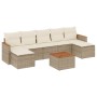 Gartensofa-Set mit beigen Kissen 8 Stück PE-Rattan von , Gartensets - Ref: Foro24-3226240, Preis: 538,99 €, Rabatt: %