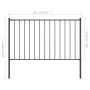 Gray powder coated steel fence panel and posts 1.7x1 m by vidaXL, fence panels - Ref: Foro24-145213, Price: 73,83 €, Discount: %