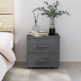 HAMAR solid pine dark grey bedside table 40x35x44.5 cm by vidaXL, Nightstands - Ref: Foro24-340406, Price: 47,08 €, Discount: %