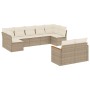 Set de sofás de jardín 9 pzas con cojines ratán sintético beige de , Conjuntos de jardín - Ref: Foro24-3226289, Precio: 692,8...