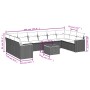 Gartensofa-Set mit beigem Kissenmix, 11-teilig aus PE-Rattan von , Gartensets - Ref: Foro24-3226332, Preis: 743,80 €, Rabatt: %