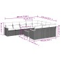 11-teilige Gartensofagarnitur und graue synthetische Rattankissen von , Gartensets - Ref: Foro24-3226347, Preis: 680,14 €, Ra...