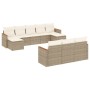 Gartensofa-Set mit beigen Kissen, 10-teilig, synthetisches Rattan von , Gartensets - Ref: Foro24-3226415, Preis: 731,31 €, Ra...