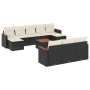 11-teiliges Gartensofa-Set und schwarze synthetische Rattankissen von , Gartensets - Ref: Foro24-3226420, Preis: 615,68 €, Ra...