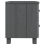 HAMAR solid pine dark grey bedside table 40x35x44.5 cm by vidaXL, Nightstands - Ref: Foro24-340406, Price: 47,08 €, Discount: %