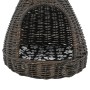 Cat house with tipi cushion shaped natural gray willow 40x60cm by vidaXL, Cat furniture - Ref: Foro24-170778, Price: 85,85 €,...