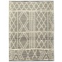 Hand-woven wool rug black/white 160x230 cm by vidaXL, Rugs - Ref: Foro24-284379, Price: 120,99 €, Discount: %