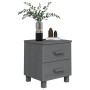 HAMAR solid pine dark grey bedside table 40x35x44.5 cm by vidaXL, Nightstands - Ref: Foro24-340406, Price: 47,08 €, Discount: %