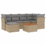 Garden sofa set with beige cushions mix 7 pieces PE rattan by , Garden sets - Ref: Foro24-3255828, Price: 514,17 €, Discount: %