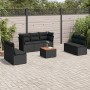 8-teiliges Gartensofa-Set und schwarze synthetische Rattankissen von , Gartensets - Ref: Foro24-3255894, Preis: 498,31 €, Rab...