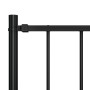 Fence panel and steel posts black powder coating 1.7x1.25m by vidaXL, fence panels - Ref: Foro24-145211, Price: 72,24 €, Disc...