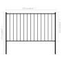 Fence panel and steel posts black powder coating 1.7x1.25m by vidaXL, fence panels - Ref: Foro24-145211, Price: 72,24 €, Disc...