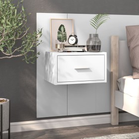 Glossy white wall bedside table by vidaXL, Nightstands - Ref: Foro24-810983, Price: 33,21 €, Discount: %