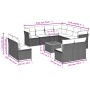 Gartensofa-Set 12-teilig mit schwarzen synthetischen Rattankissen von , Gartensets - Ref: Foro24-3256034, Preis: 703,25 €, Ra...