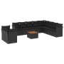 11-teiliges Gartensofa-Set und schwarze synthetische Rattankissen von , Gartensets - Ref: Foro24-3256048, Preis: 745,94 €, Ra...