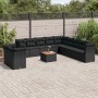 Gartensofa-Set 12-teilig mit schwarzen synthetischen Rattankissen von , Gartensets - Ref: Foro24-3256055, Preis: 871,51 €, Ra...