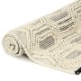 Hand-woven wool rug white/black 160x230 cm by vidaXL, Rugs - Ref: Foro24-284371, Price: 133,99 €, Discount: %