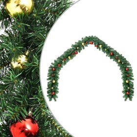 Christmas garland decorated with balls 10 m by vidaXL, Festive decorations - Ref: Foro24-284306, Price: 56,28 €, Discount: %