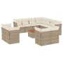 12-teiliges Gartensofa-Set und braune synthetische Rattankissen von , Gartensets - Ref: Foro24-3256275, Preis: 981,83 €, Raba...