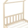 Estructura de cama infantil de madera maciza de pino 80x160 cm de vidaXL, Cunas y camas para niños - Ref: Foro24-283365, Prec...