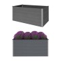 Gray WPC flower bed 200x100x91 cm by vidaXL, Pots and planters - Ref: Foro24-45757, Price: 569,99 €, Discount: %