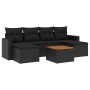 7-piece garden dining set and black synthetic rattan cushions by , Garden sets - Ref: Foro24-3256573, Price: 465,45 €, Discou...